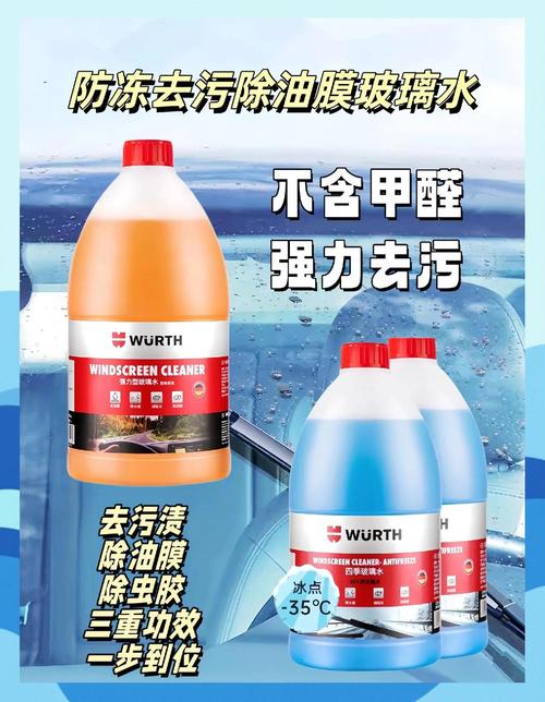 伍爾特玻璃水:冬季防凍,夏季去油膜